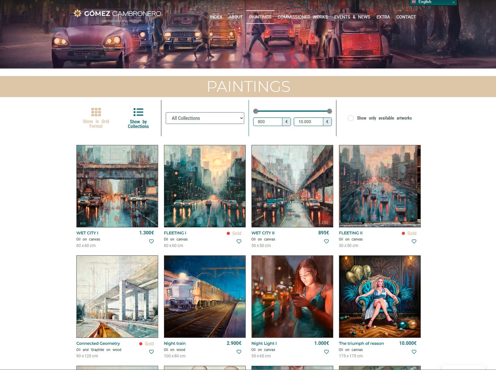 Artist Website Example 1