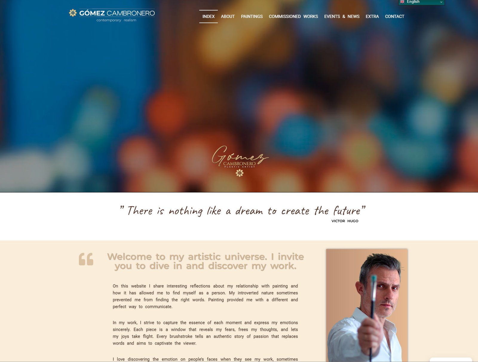 Artist Website Example 2