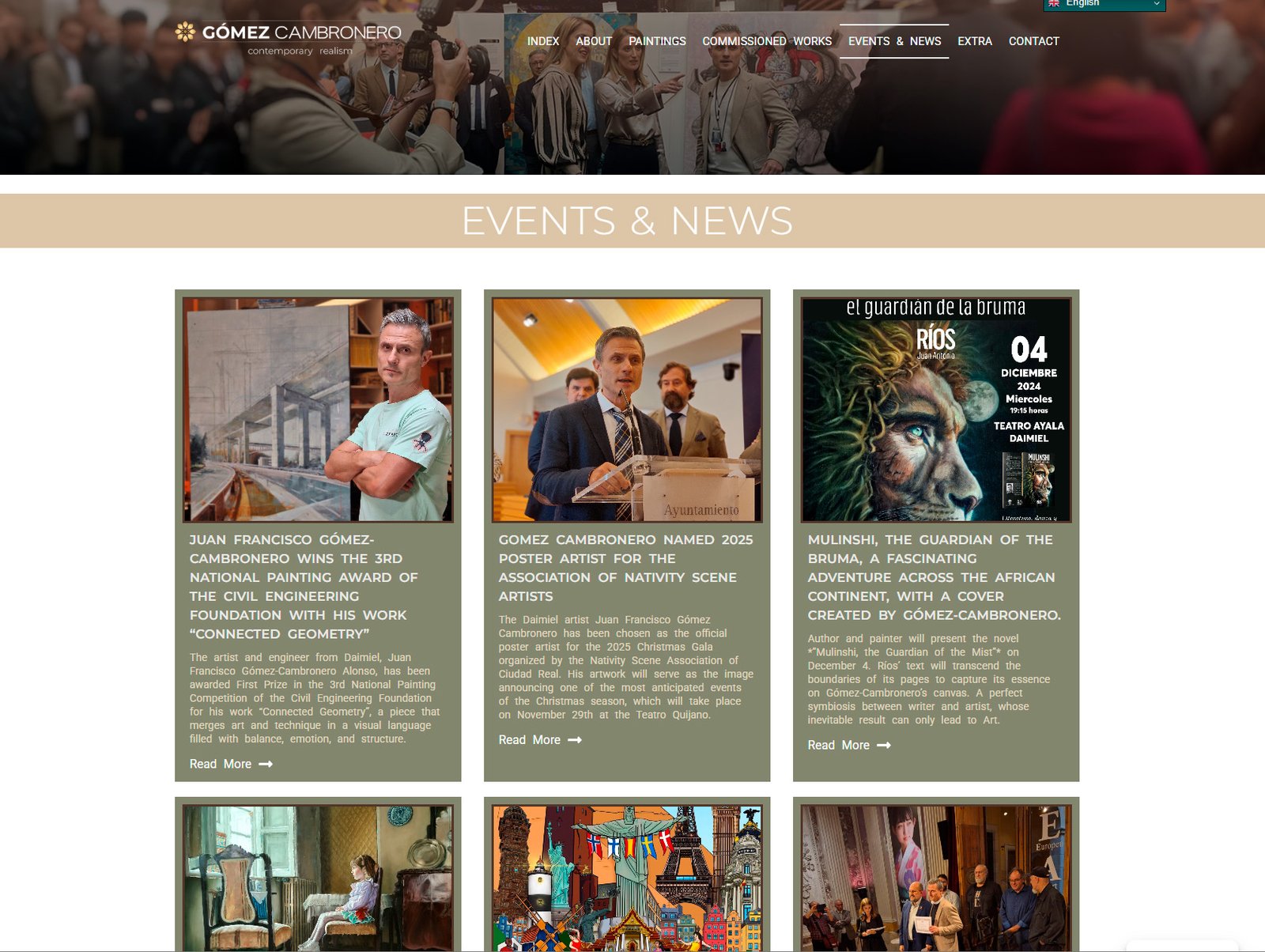 Artist Website Example 3